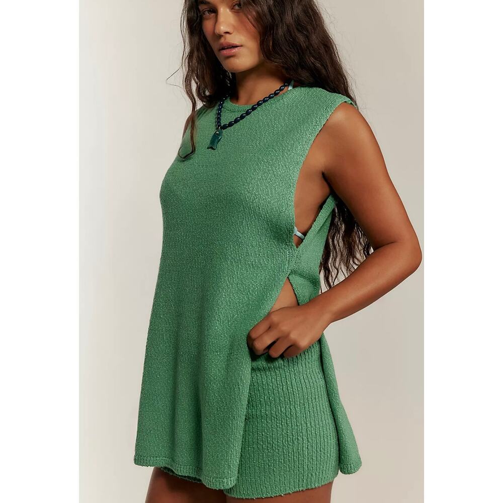 Free People Miranda Sweater Set Medium Green Marble Lounge Set Matching Knit